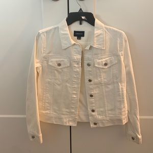J Crew White Denim Jacket NWT